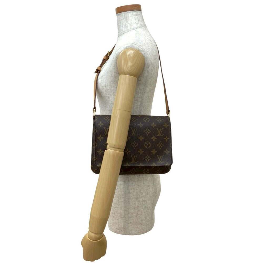 LOUIS VUITTON Authentic Brown Monogram Leather Shoulder Bag - Picture 2 of 10